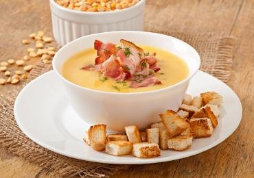 Creamy Bacon and Split-Pea Soup