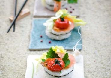 Watermelon "Tuna" Sushi